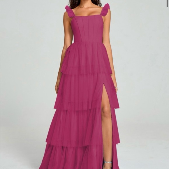 Dresses & Skirts - Flormiss A-Line fuscia dress. Corset top. Size US women’s 14.